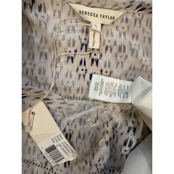 NEW Rebecca Taylor Dress Womens 6 Lightweight 100% Silk Vacation Travel Career - Picture 3 of 6